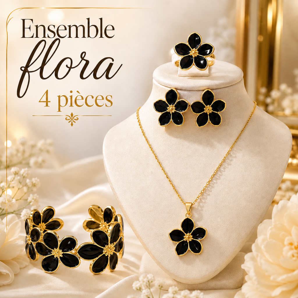 Ensemble flora 4 pièces